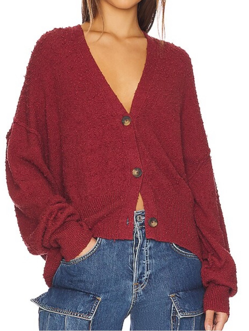 Free people found my friend cardigan small
